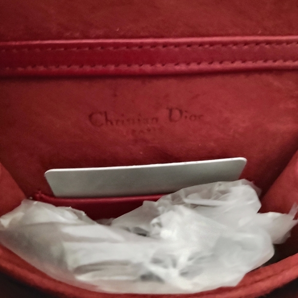 CHRISTIAN DIOR LEATHER CROSSBODY BAG W/ STUDDING - Picture 8 of 9